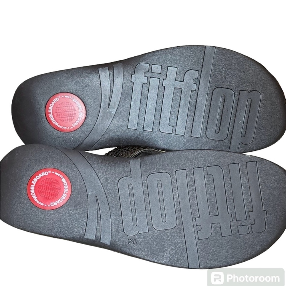 Fitflop Brown Rhinestone Sandals - Picture 4 of 5